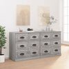 vidaXL Buffets 2 pcs sonoma gris bois d'ingénierie