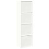 vidaXL Armoire de rangement 2 pcs Blanc 60 x 40 x 200 cm Acier