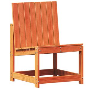 vidaXL Chaise de jardin cire marron 50,5x55x77 cm bois de pin massif