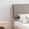 vidaXL T&ecirc;te de lit capitonn&eacute;e Taupe 200 cm Pin massif