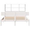 vidaXL Lit biblioth&egrave;que sans matelas blanc 120x190 cm bois pin massif