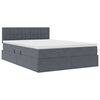 vidaXL Lit de Rangement avec matelas Gris foncé 140 x 200 cm Velours