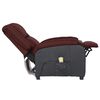 vidaXL Fauteuil de massage électrique violet similicuir et tissu