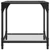 vidaXL Tables basses avec dessus en verre transparent 2 pcs acier