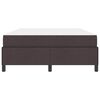 vidaXL Lit &agrave; ressorts avec matelas Marron fonc&eacute; 140 x 190 cm tissu