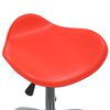 vidaXL Chaise pivotante à manger Rouge Similicuir