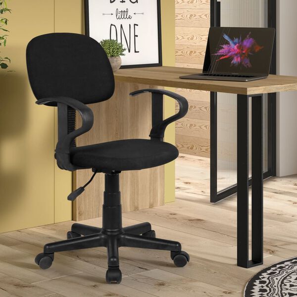 Rousseau Chaise de bureau Happy Polyester Noir