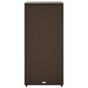 vidaXL Armoire de rangement jardin marron 50x55x115 cm r&eacute;sine tress&eacute;e