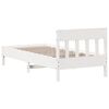 vidaXL Cadre de lit sans matelas blanc 90x190 cm bois de pin massif