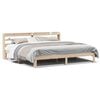 vidaXL Cadre de lit avec t&ecirc;te de lit sans matelas 180x200 cm