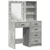 vidaXL Table de Toilette 2 pc Gris 50 x 41 x 135 cm Bois d'ing&eacute;nierie