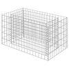 vidaXL Lit sur&eacute;lev&eacute; &agrave; gabion Acier galvanis&eacute; 90x50x50 cm