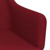 vidaXL Chaises pivotantes &agrave; manger lot de 4 Rouge bordeaux Tissu