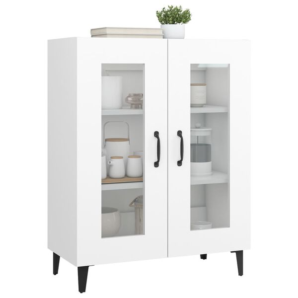 vidaXL Buffet blanc 69,5x34x90 cm bois d'ingénierie
