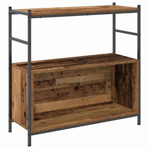 vidaXL &Eacute;tag&egrave;re Ch&ecirc;ne fum&eacute; 80 x 30 x 78.5 cm Bois d'ing&eacute;nierie