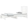 vidaXL Lit coulissant sans matelas blanc 2x(90x200) cm