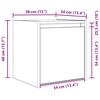 vidaXL Tables de chevet murales 2 pcs vieux bois 38x34x40 cm