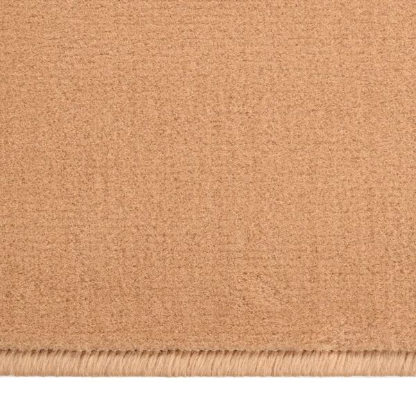 vidaXL Tapis BCF Beige 100x500 cm