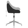 vidaXL Chaise pivotante de salle &agrave; manger Noir Similicuir
