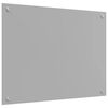 vidaXL Protection de cuisine Gris clair 80 x 60 x 0,6 cm verre trempé