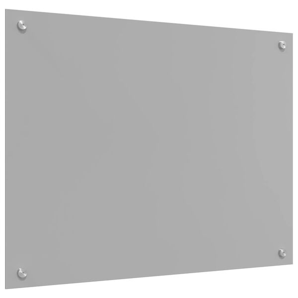 vidaXL Protection de cuisine Gris clair 80 x 60 x 0,6 cm verre trempé