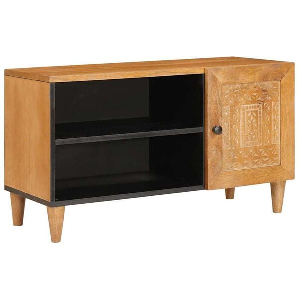 vidaXL Unites TV Marron Clair 80 x 33 x 46 cm Bois d'ingénierie