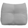 vidaXL Coussin de Dos Gris nuage 60 x 24 x 50 cm tissu