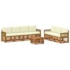 vidaXL Ensembles de canap&eacute;s 8 pc Bois d'Acacia Massif