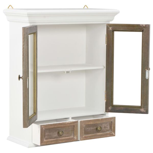 vidaXL Armoire murale Blanc 49x22x59 cm Bois d'ingénierie