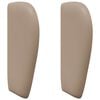 vidaXL Oreille de t&ecirc;te de lit Tan 40 x 23 x 6 cm PVC