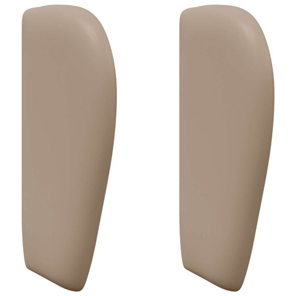 vidaXL Oreille de t&ecirc;te de lit Tan 40 x 23 x 6 cm PVC