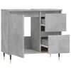 vidaXL Armoire de salle de bain gris béton 65x33x60 cm