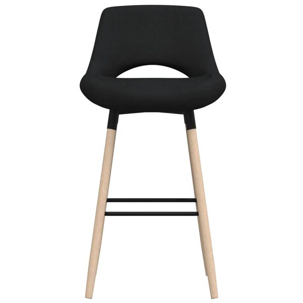 vidaXL Tabourets de bar lot de 2 noir tissu