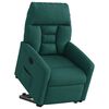 vidaXL Fauteuil inclinable vert fonc&eacute; tissu