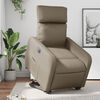 vidaXL Fauteuil inclinable &eacute;lectrique cappuccino similicuir