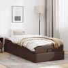 VidaXL Cadre de lit ottoman avec matelas marron 90x200 cm similicuir