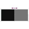 vidaXL Auvent lat&eacute;ral r&eacute;tractable de patio 220x500 cm Noir