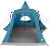 vidaXL Tente tipi avec toit avec stockage Bleu 545 x 450 x 295 cm