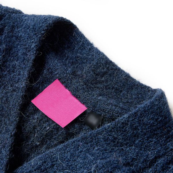 Cardigan tricot&eacute; pour enfants bleu marine 128