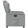 vidaXL Fauteuil inclinable &eacute;lectrique Gris clair Tissu