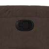 vidaXL Fauteuil inclinable marron tissu microfibre