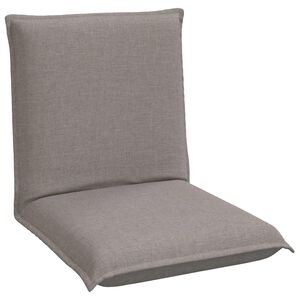 vidaXL Fauteuil de sol Taupe 54 x 64 x 59 cm tissu