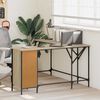 vidaXL Bureau chêne sonoma 141x141x75 cm bois d'ingénierie