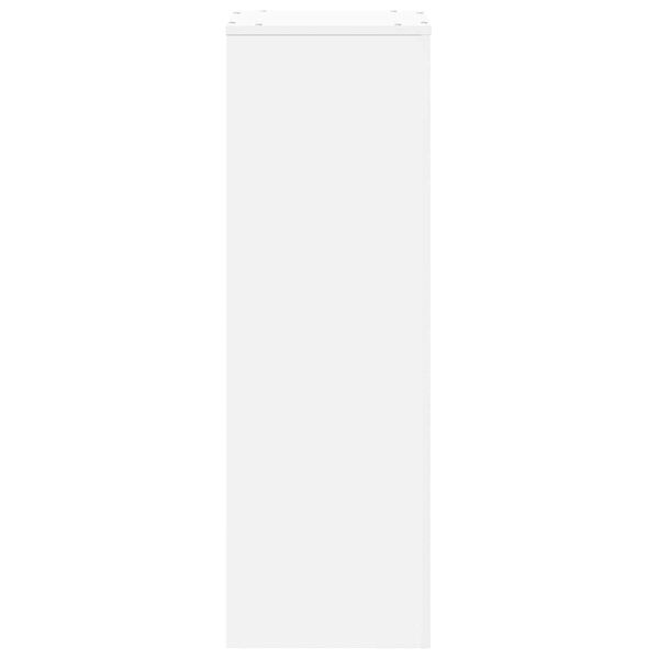 vidaXL Support pour plantes blanc 33x33x100 cm bois d'ing&eacute;nierie