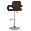 vidaXL Tabouret de bar Marron Similicuir