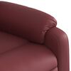 vidaXL Fauteuil inclinable Rouge bordeaux Similicuir