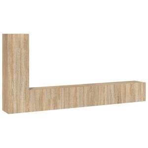 vidaXL Ensemble de meubles TV 3 pcs Ch&ecirc;ne sonoma Bois d'ing&eacute;nierie