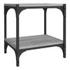 vidaXL Meuble TV Sonoma gris 40x33x41 cm Bois d'ing&eacute;nierie et acier