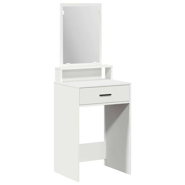 vidaXL Table de Toilette Blanc 50 x 41 x 140 cm Bois d'ing&eacute;nierie
