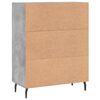 vidaXL Buffet gris b&eacute;ton 69,5x34x90 cm bois d'ing&eacute;nierie